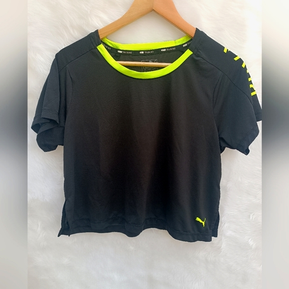 Puma Cropped Short Sleeve Women's Training Tee - Picture 3 of 8